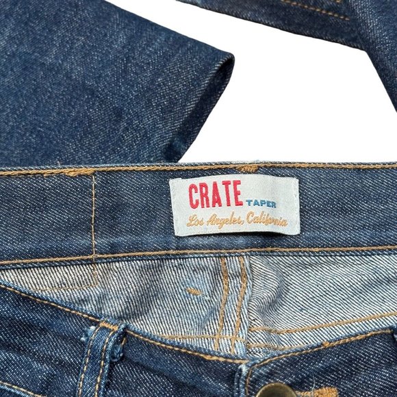 Crate Taper Redline Selvedge Men's Jeans Sz 30 x 30.5 Made in USA - Picture 11 of 16